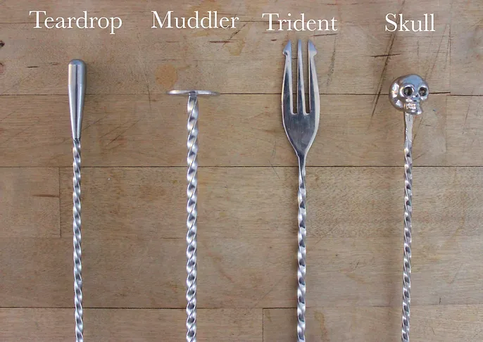 bar spoons - different styles