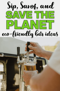 bartender pouring draft beer at a wedding