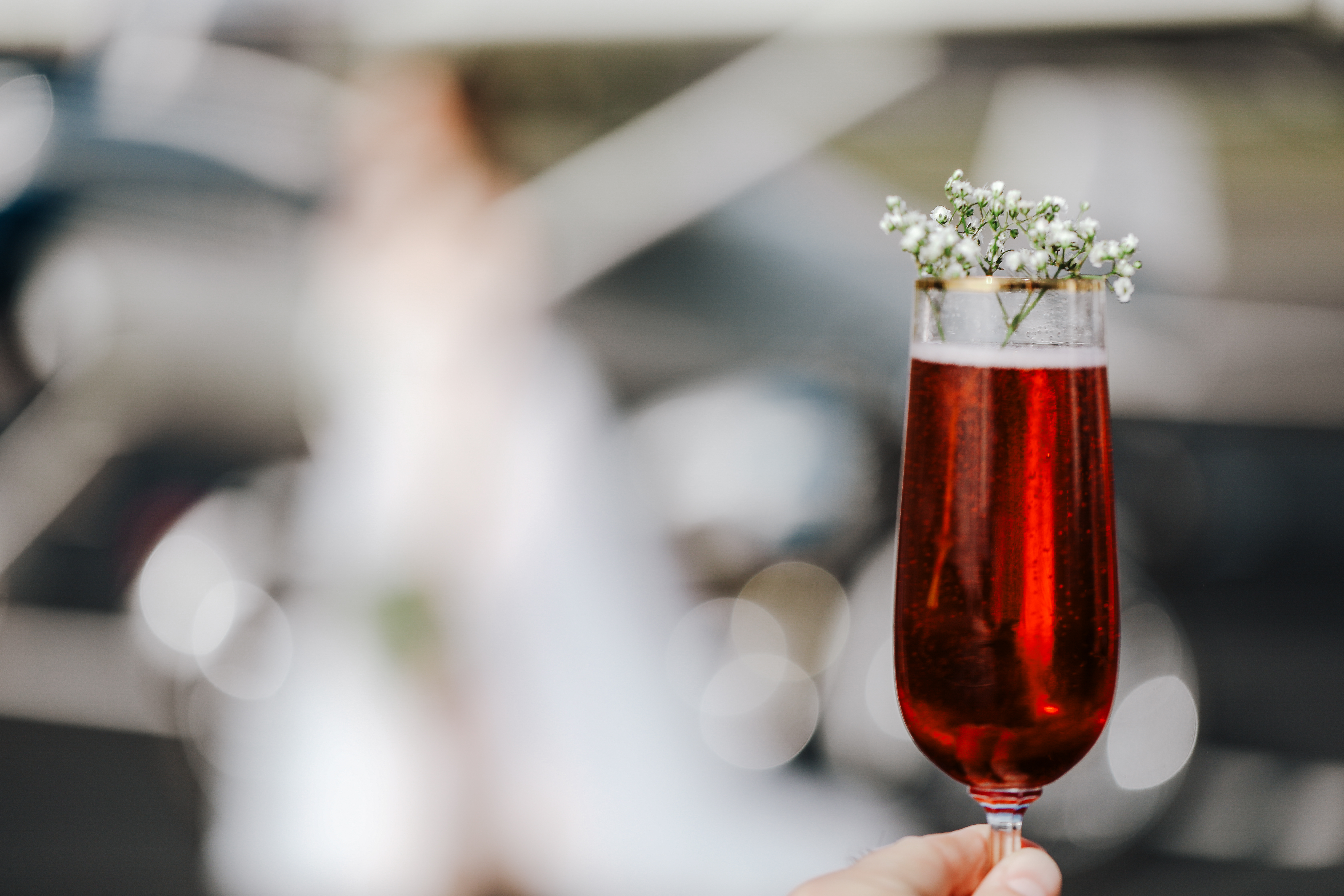 Kir Royale by Mobile Bartender for hire