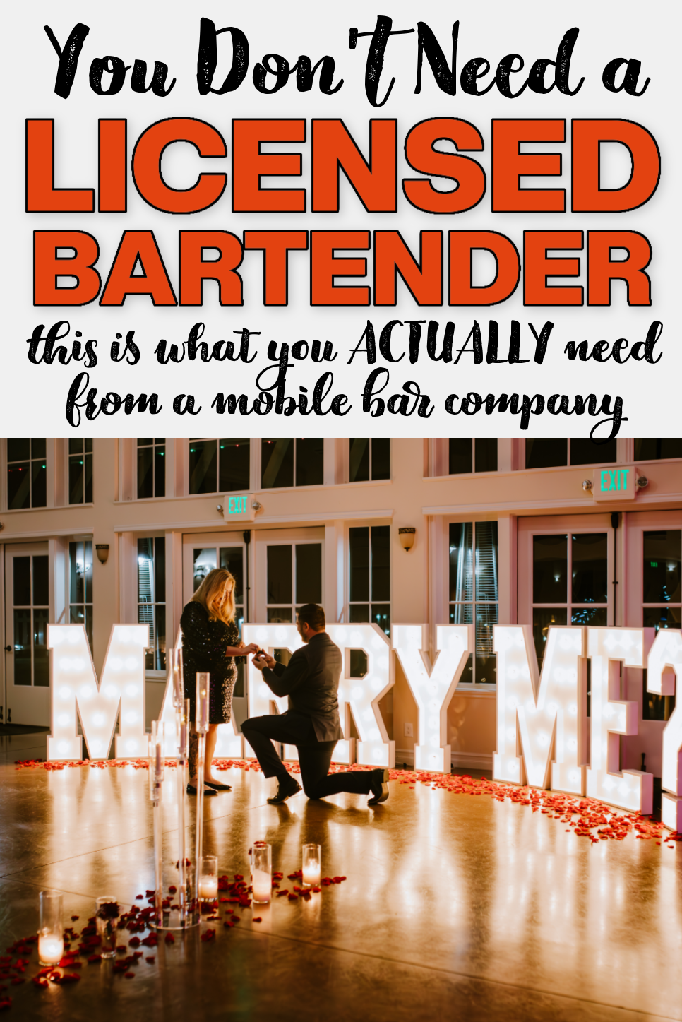 blog title page with man kneeling to propose to woman in front of a "MARRY ME?" sign.