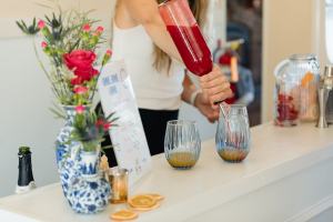 bridal shower and bachelorette party mimosa bar